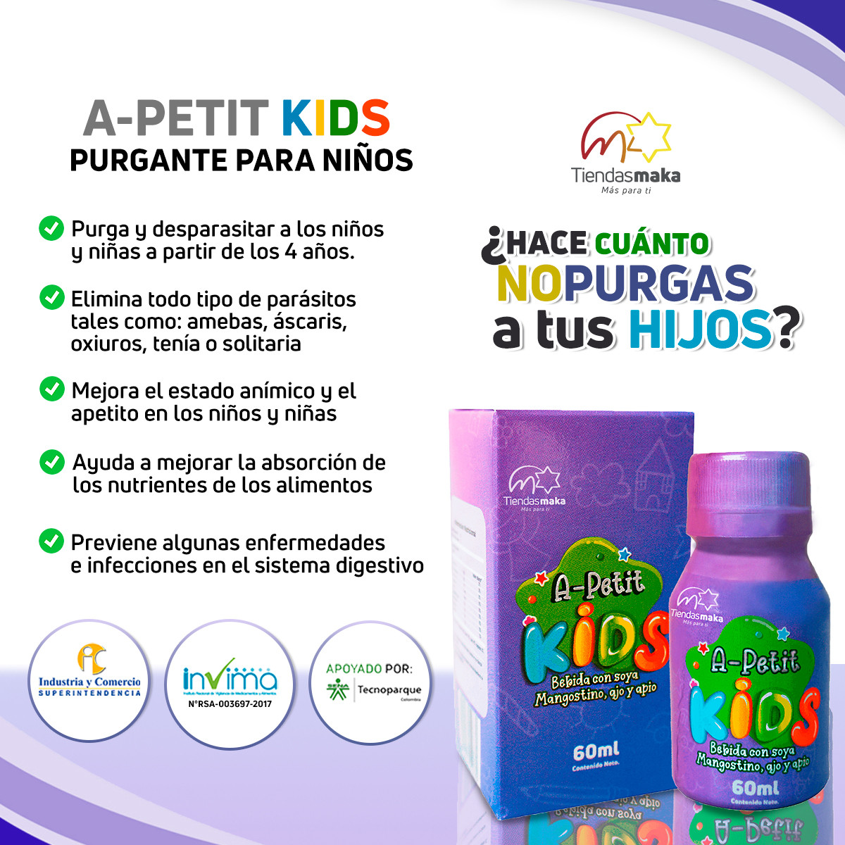 Miniatura 2 de Purgante para niños -  Apetit kids